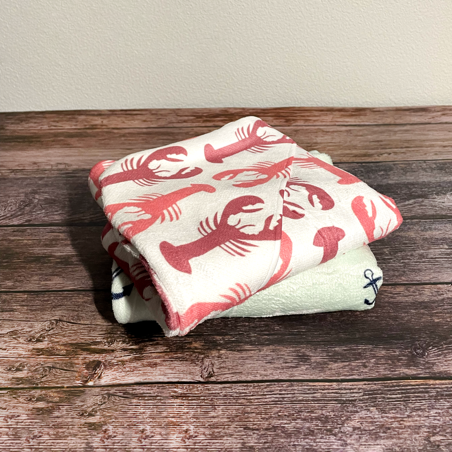 My Little Lobster Hooded Baby Towel - Lindsay Ann Artistry
