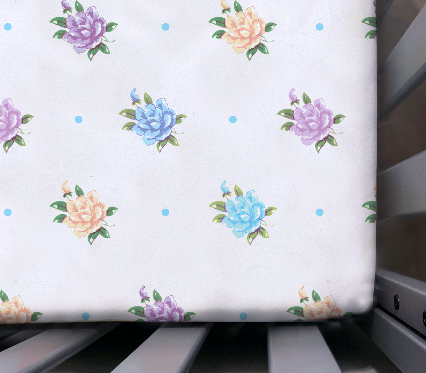 Florals & Dots Crib Sheet