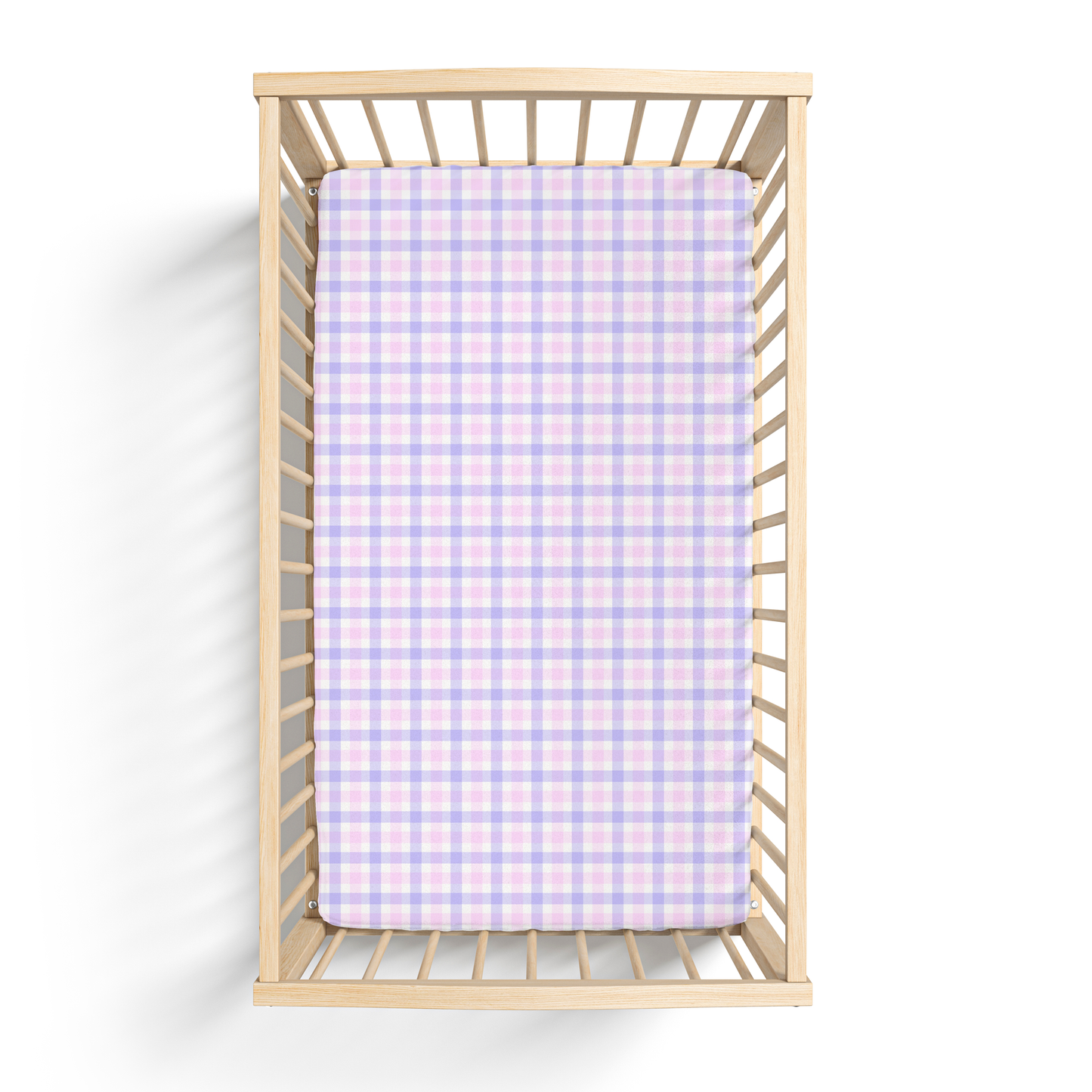Girly Plaid Crib Sheet
